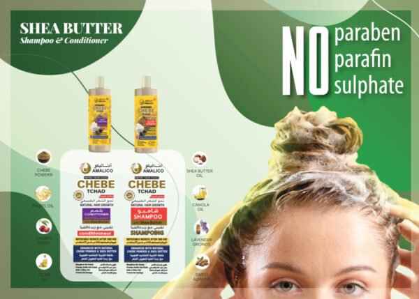 Chebe Shea Butter Shampoo 500ml - Image 2